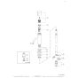 LIXIL(リクシル) LF-E01-MB2 ﾐｶｲﾌｳﾋﾝ LIXIL(リクシル) 立水栓 商品図面 施工説明書 分解図 LIXIL(リクシル) 立水栓 分解図1